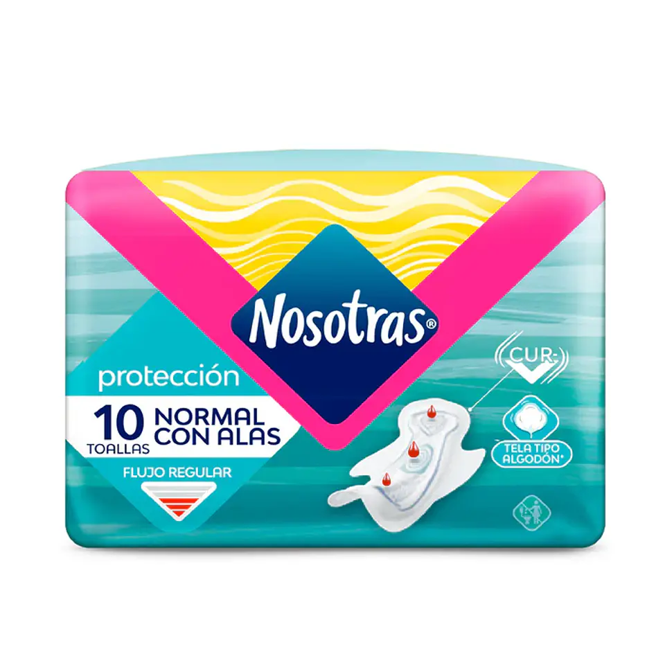 Toalla higiénica Nosotras Normal con Alas 10unds. 1