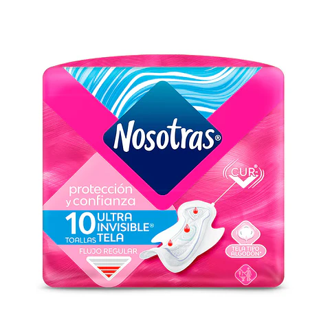 Toalla higiénica Nosotras Ultra Delgada Suave 10unds.