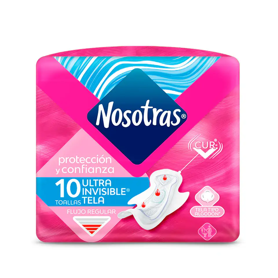 Toalla higiénica Nosotras Ultra Delgada Suave 10unds. 1