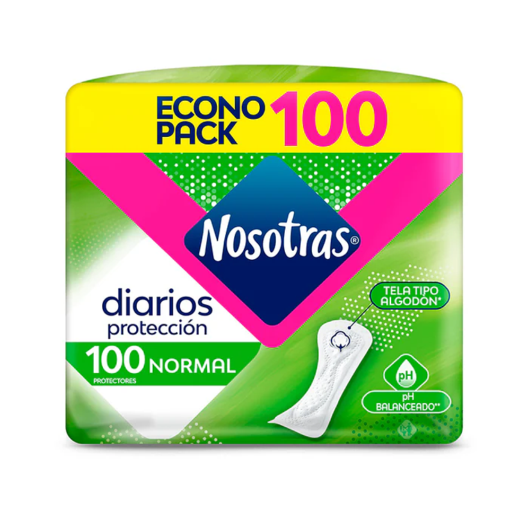 Protectores Diarios Nosotras Normal 100 unds. 1