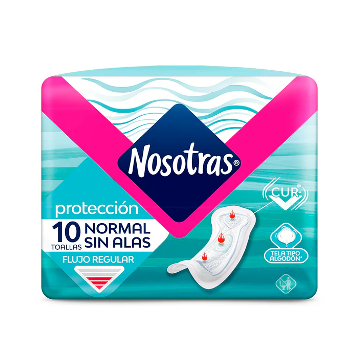 Toalla higiénica Nosotras Anatomica 10unds. 1