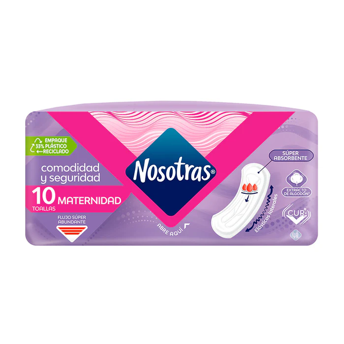 Toalla higiénica Nosotras Maternidad 10unds. 1