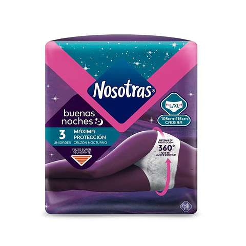 Calzon Nocturno Nosotras Talla L-XL