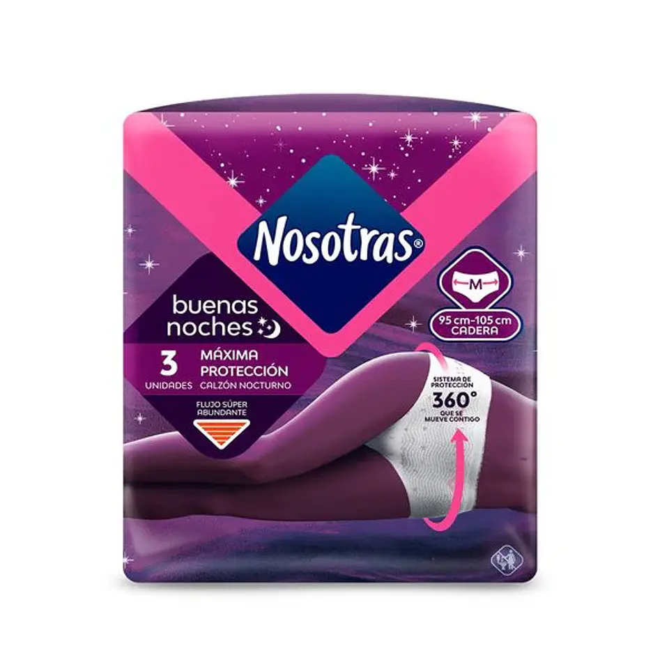 Calzon Nocturno Nosotras Talla M 1