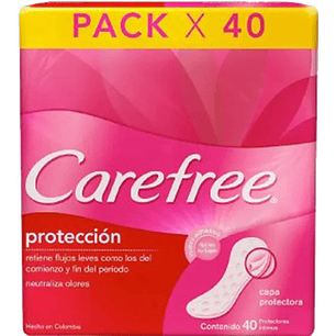 Protectores diarios Carefree 40 unidades