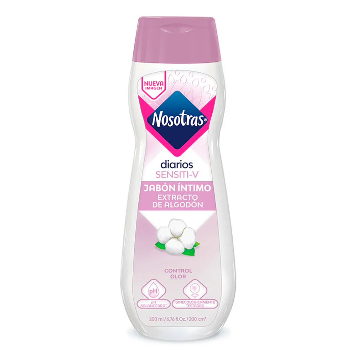 Jabón Intimo Nosotras Sensiti-V 200ml. 1