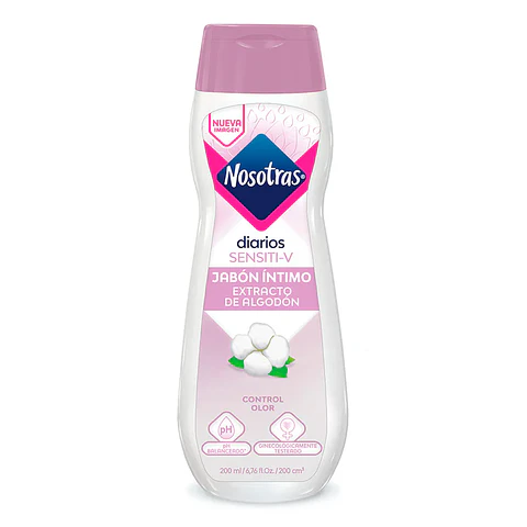 Jabón Intimo Nosotras Sensiti-V 200ml.