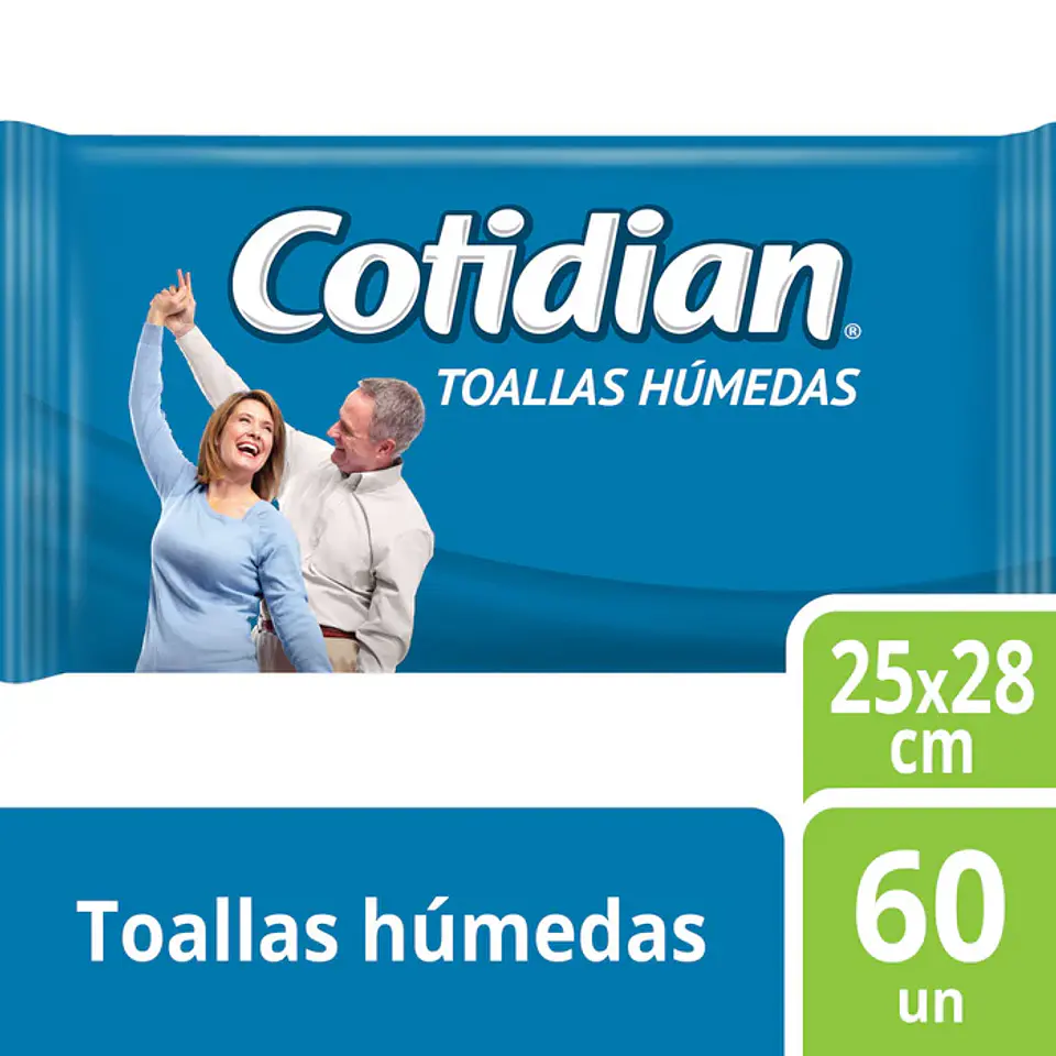 Toallas Húmedas Cotidian XG 60 Und. 1