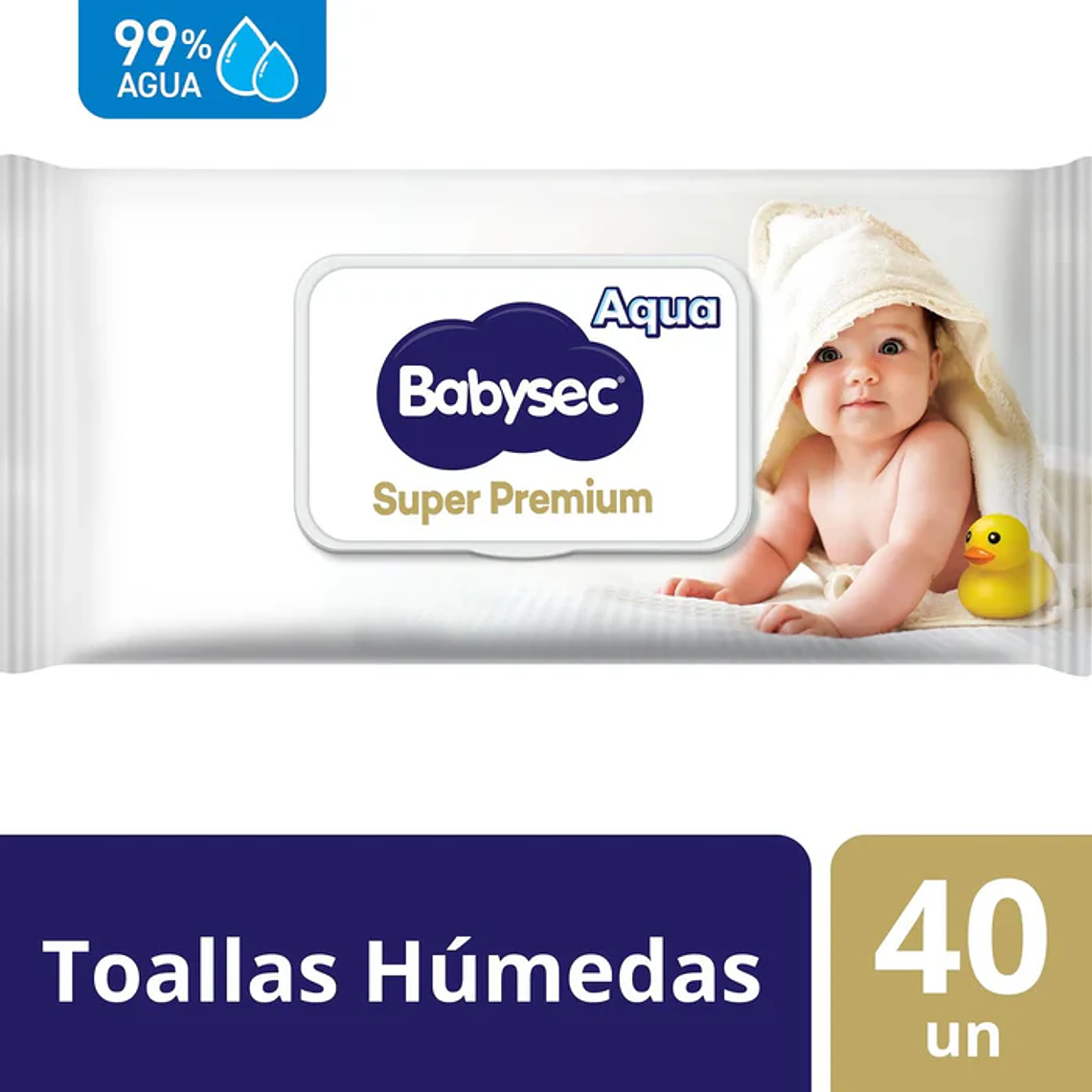 Toallitas húmedas Babysec Aqua Super Premium 40 unidades 1