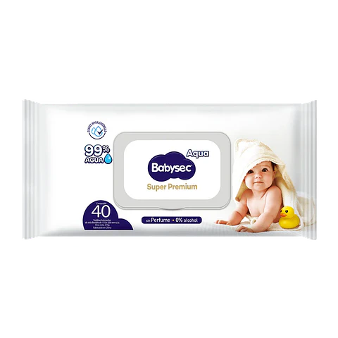 Toallitas húmedas Babysec Aqua Super Premium 40 unidades