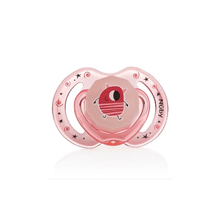 Chupete de Silicona Ortodóncico Monster Simonds (Rosado)