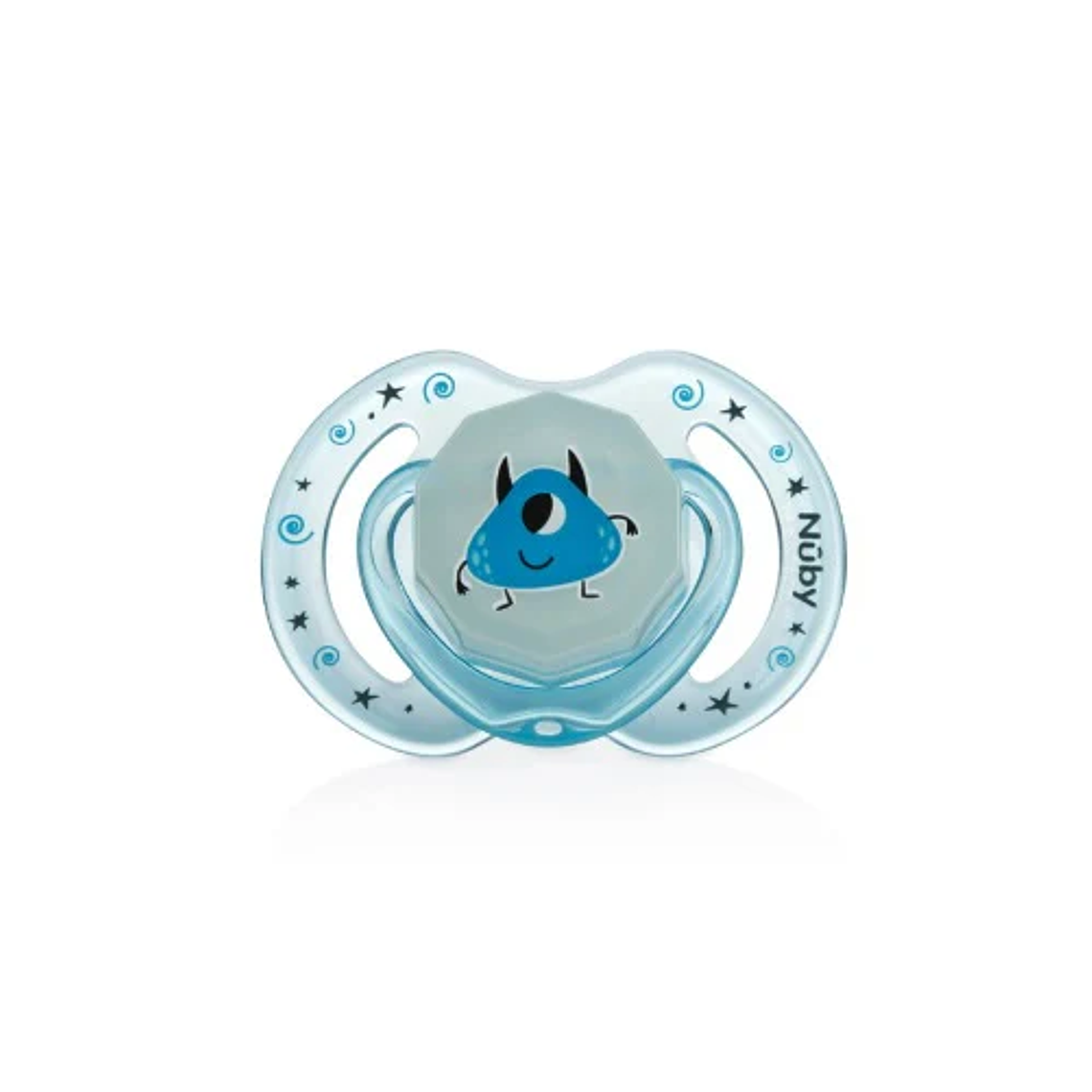 Chupete de Silicona Ortodóncico Monster Simonds (Celeste) 1