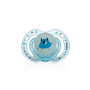 Chupete de Silicona Ortodóncico Monster Simonds (Celeste)