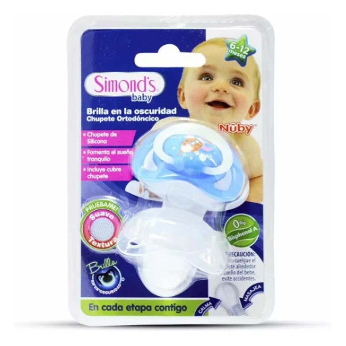 Chupete Ortodóncico Brilla en la Oscuridad Simonds 1