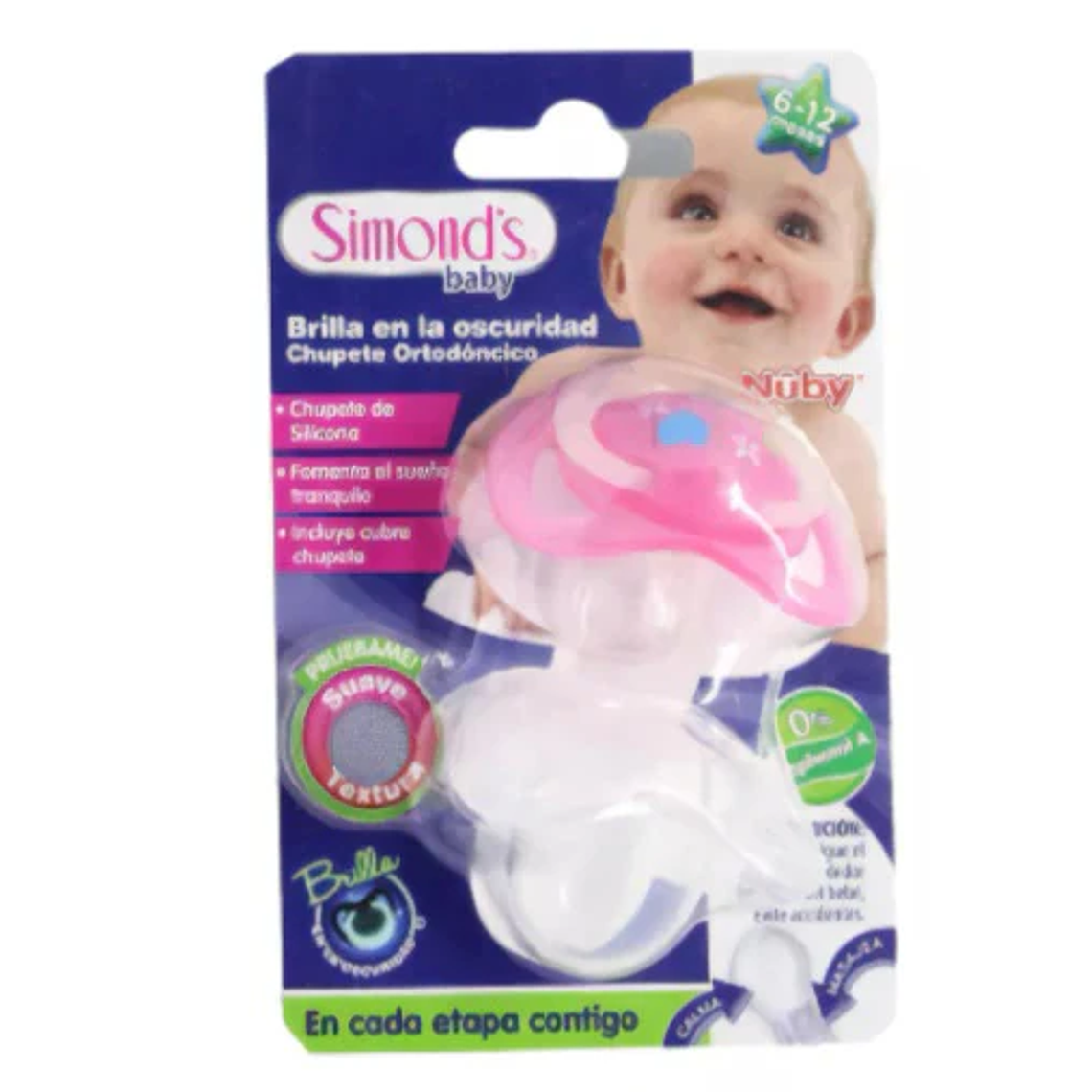 Chupete Ortodóncico Brilla en la Oscuridad Simonds 2