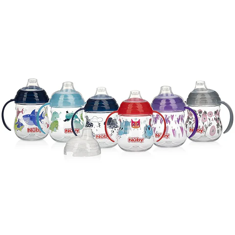 Taza con asas Nuby Click-It Boquilla Antiderrame270ml
