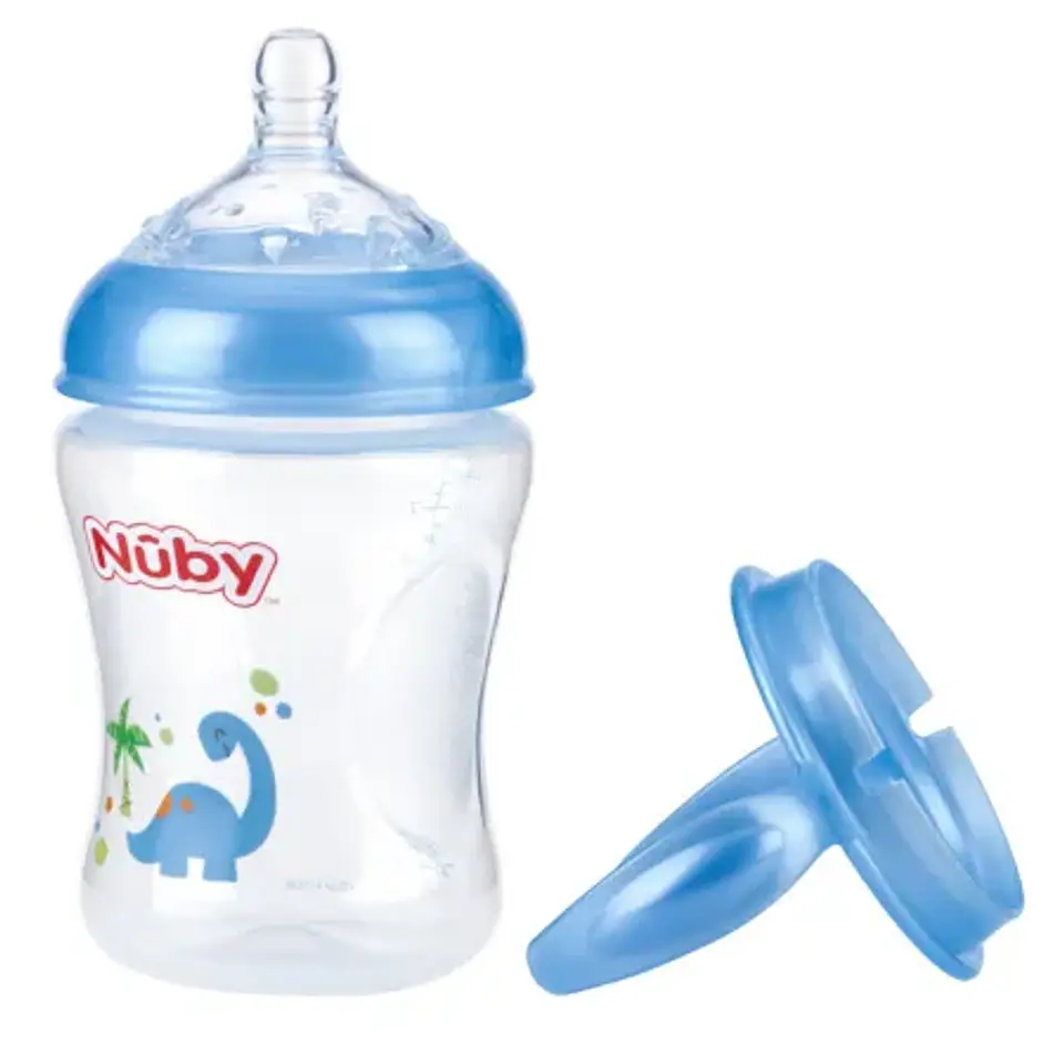 Mamadera Antiderrame Nuby Mi Primera Taza Celeste 270ml 1