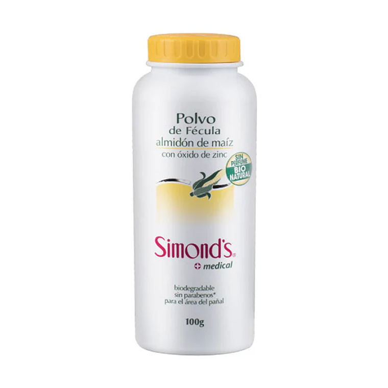 Talco Polvo de fécula Simonds 100gr 1