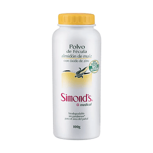 Talco Polvo de fécula Simonds 100gr