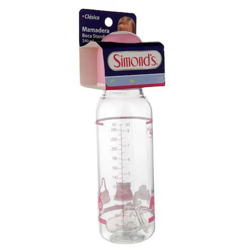 Mamadera Simonds Clasica Oveja Rosada 270ml 1