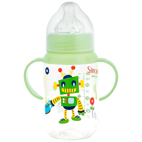Mamadera Simonds Fansy Boca Ancha Robot 260ml