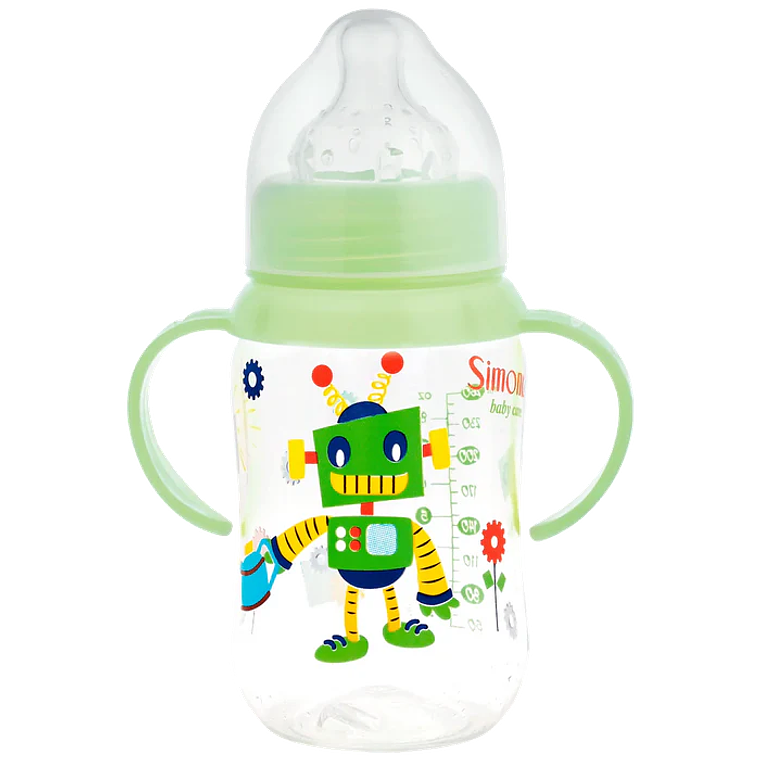 Mamadera Simonds Fansy Boca Ancha Robot 260ml 1