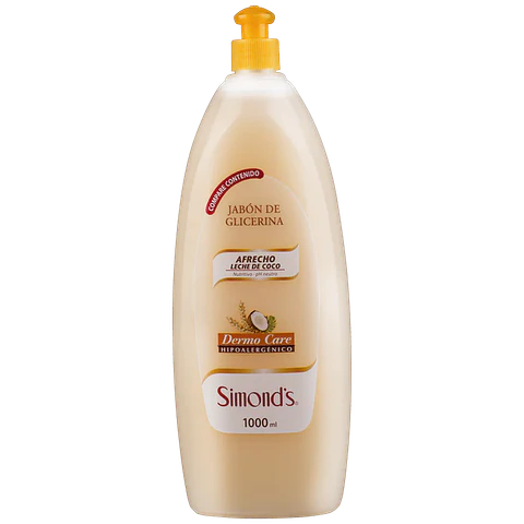 Jabón glicerina Simonds Afrecho Leche de Coco 1 Lt