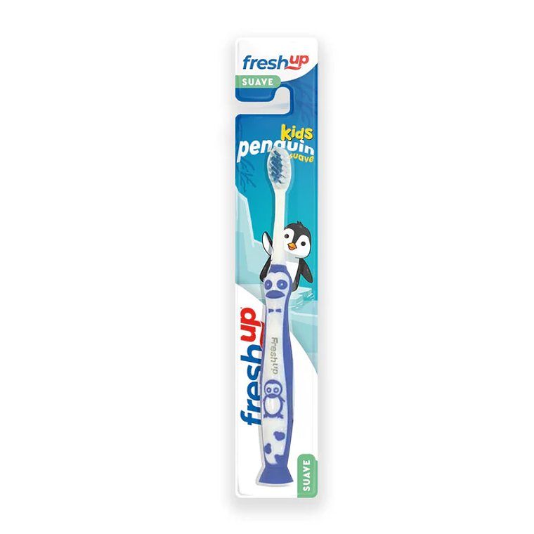 Cepillo Dental Fresh Up Full Niños Penguin Suave 1