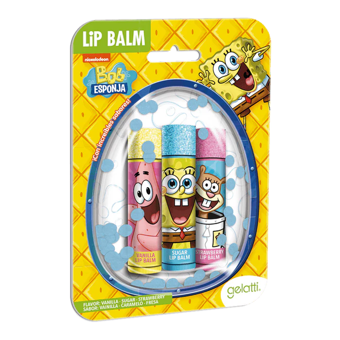 Bálsamo Labial Burbuja x3 Bob Esponja 1