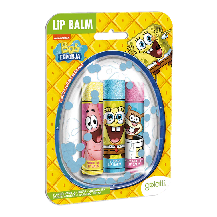Bálsamo Labial Burbuja x3 Bob Esponja 1