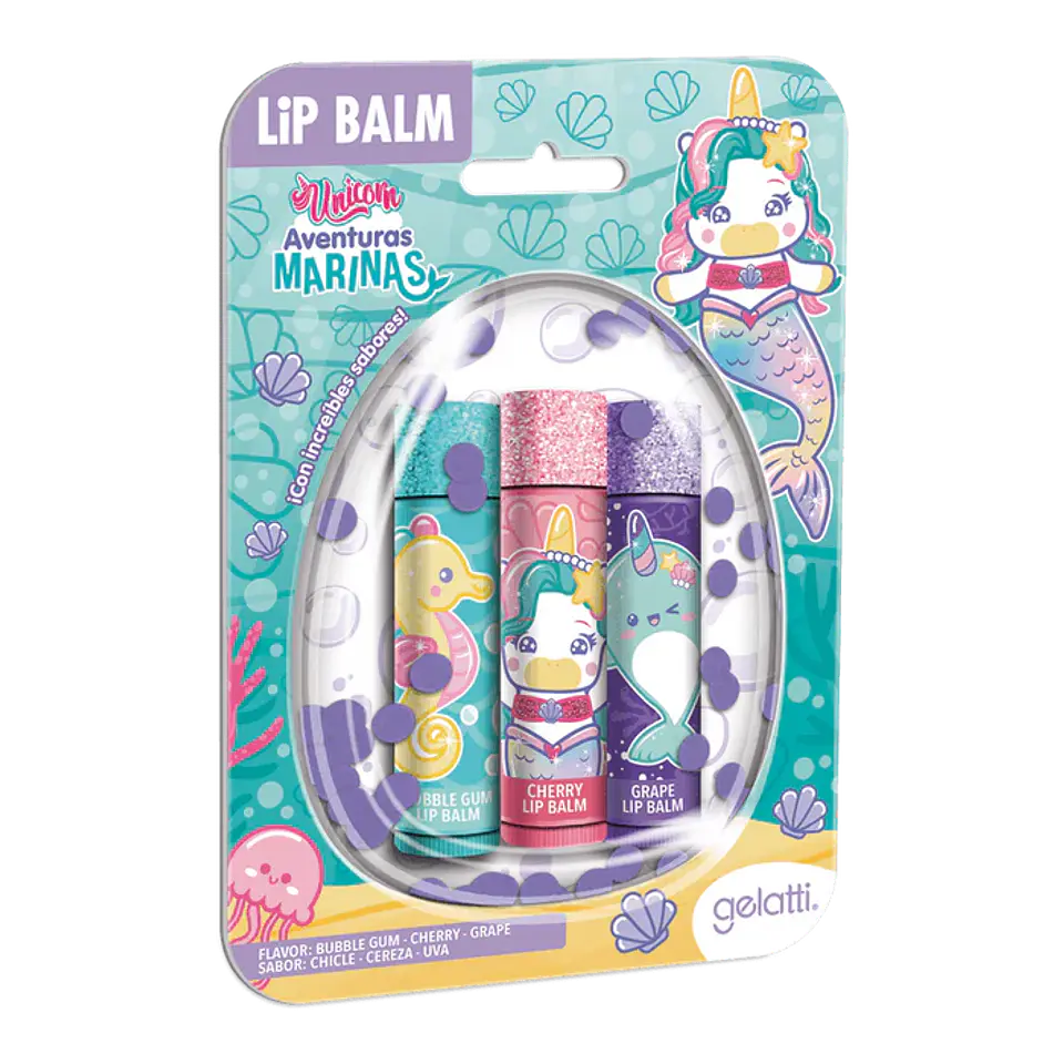 Bálsamo Labial Burbuja x3 Unicornio 1