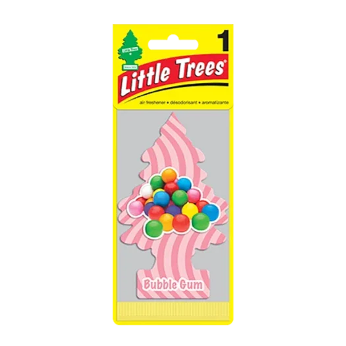 Aromatizante automovil Little Trees Bubble Gum 1