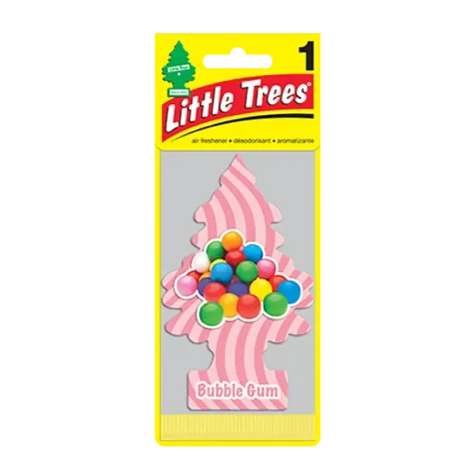 Aromatizante automovil Little Trees Bubble Gum 1