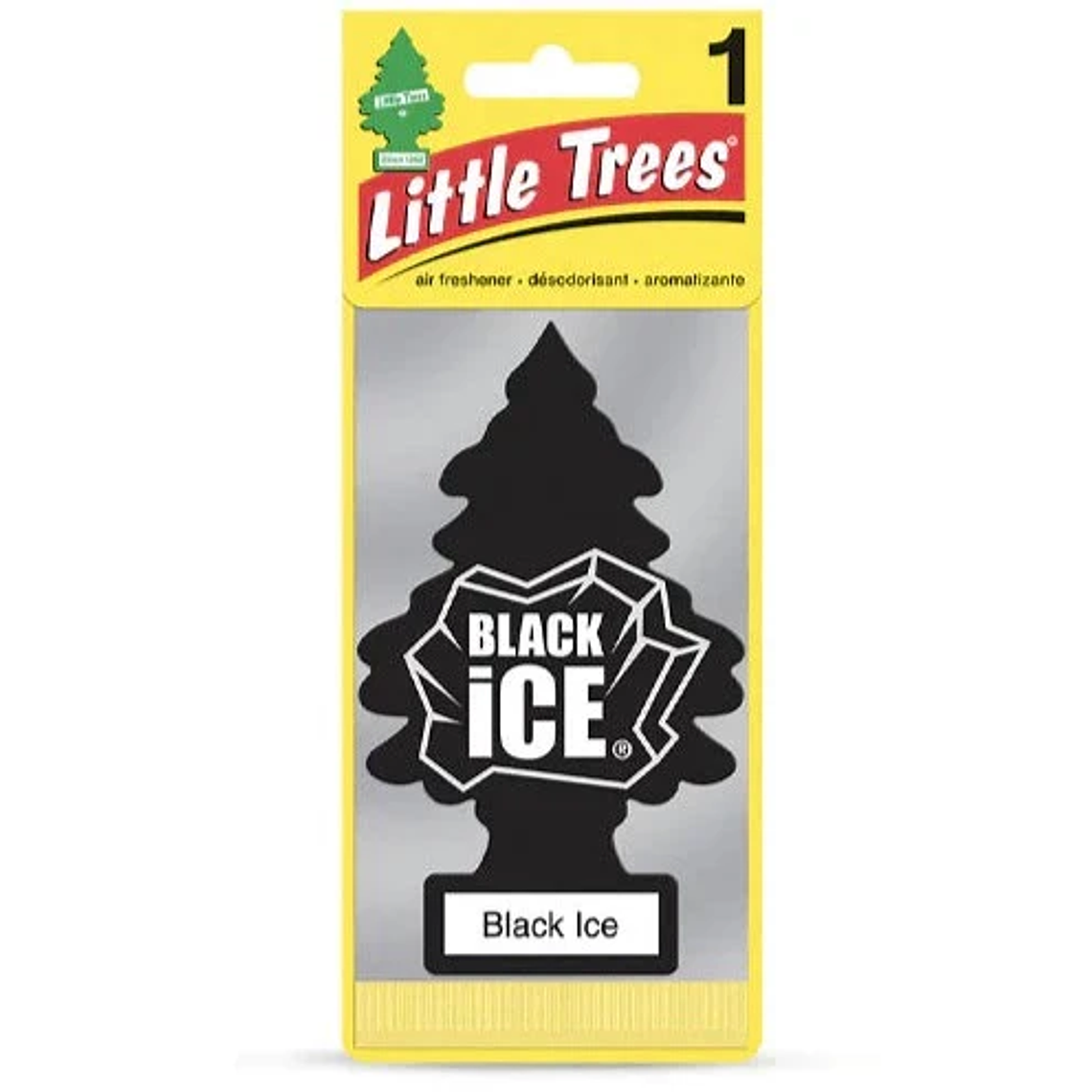 Aromatizante automovil Little Trees Black Ice 1