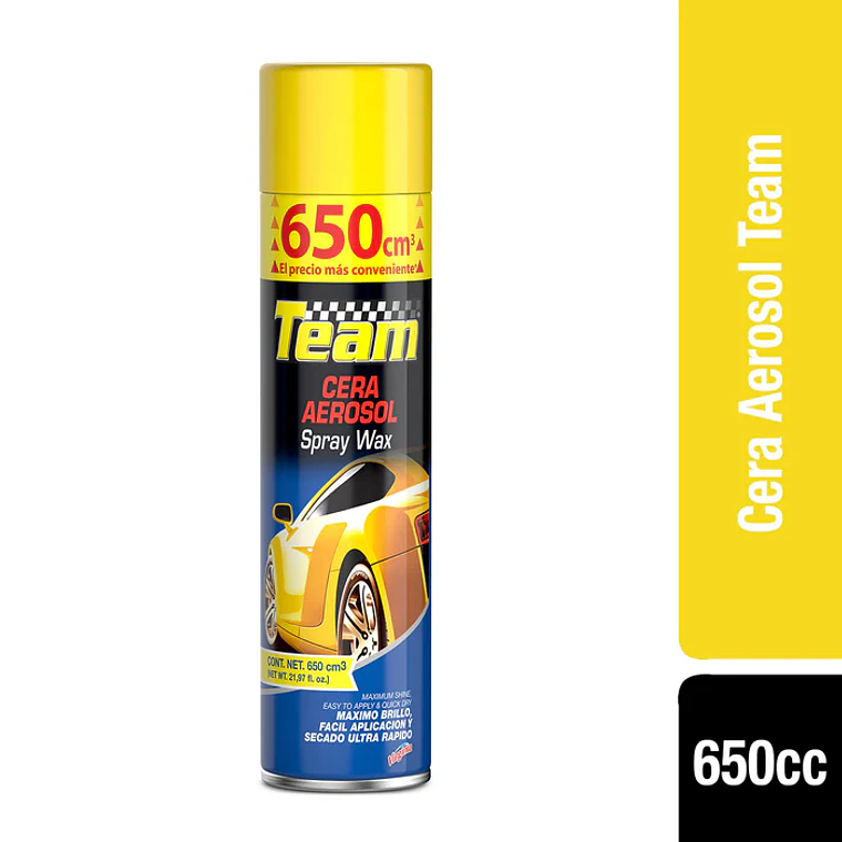 Cera Aerosol para automovil Team 650cc 1