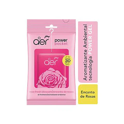 Aromatizante aer power pocket Encanto de Rosas