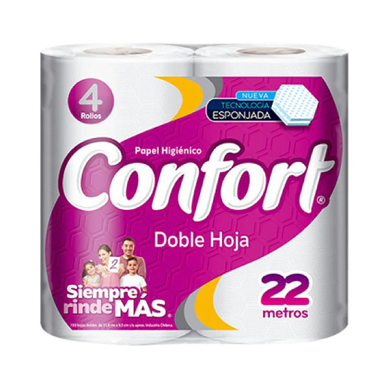 Papel higiénico Confort 4 rollos 22 metros 1