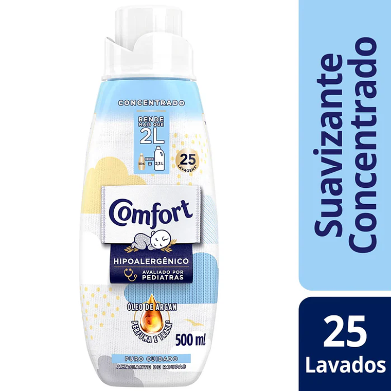 Suavizante Comfort Hipoalergenico Puro Cuidado 500ml 1