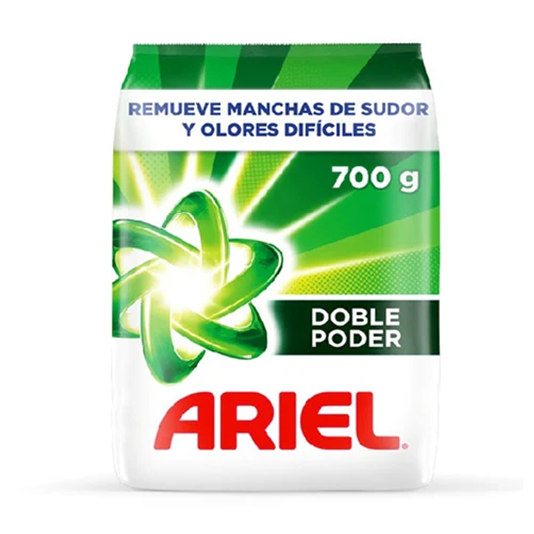 Detergente en polvo Ariel Doble Poder 700gr 1