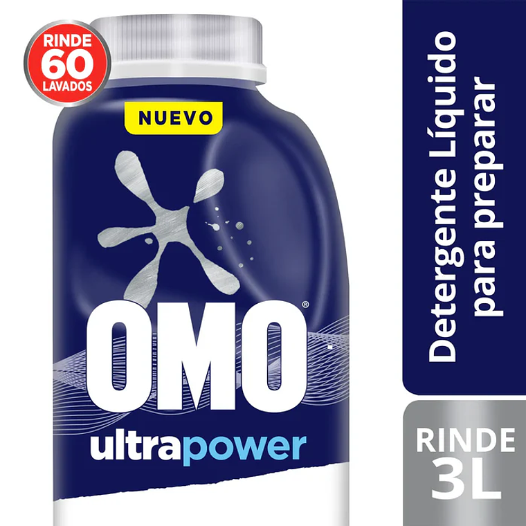 Detergente Líquido Omo Ultra Power Diluible 500 ml 1