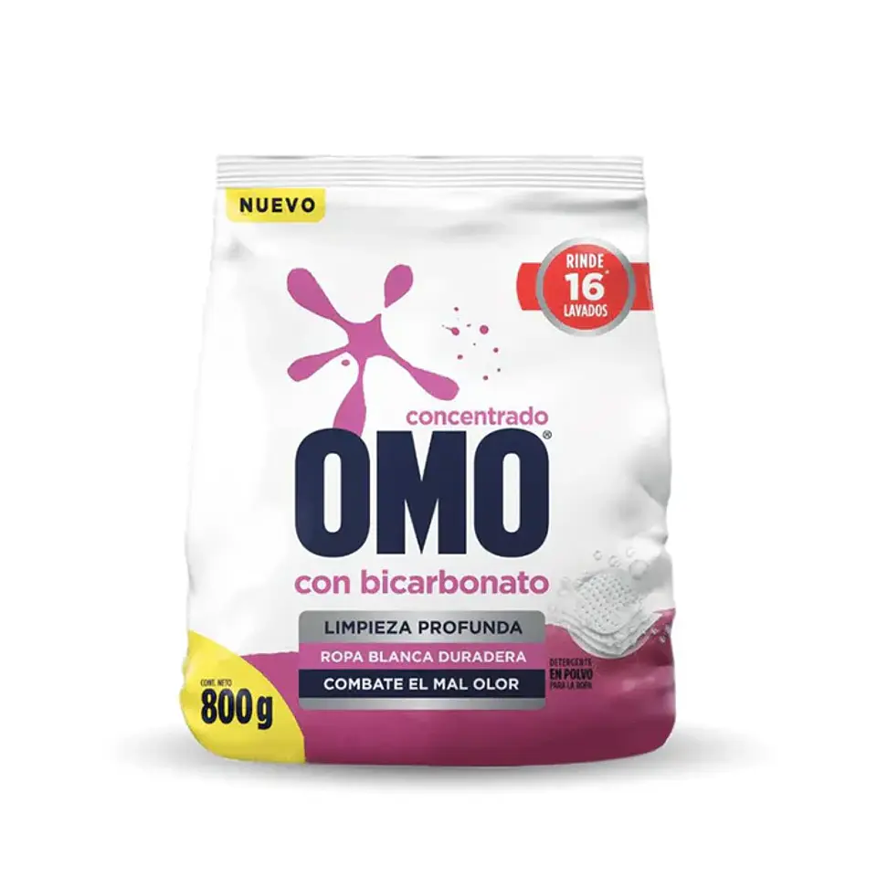 Detergente polvo Omo con Bicarbonato 800gr 1