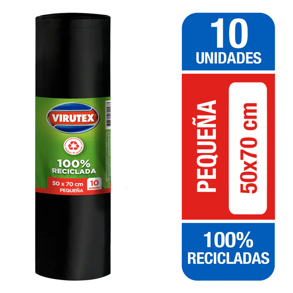 Bolsa de Basura Virutex Bio-rollo 50x70 Clasica 10 unid 1