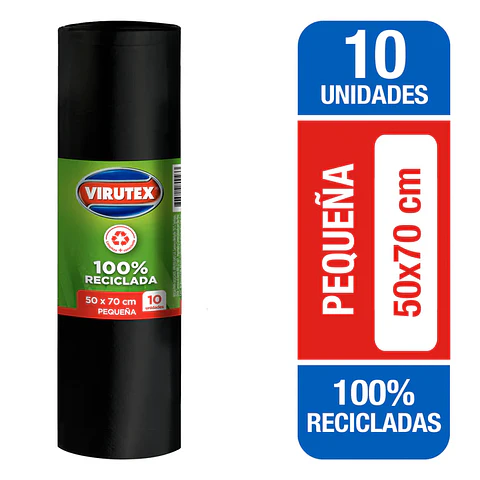 Bolsa de Basura Virutex Bio-rollo 50x70 Clasica 10 unid
