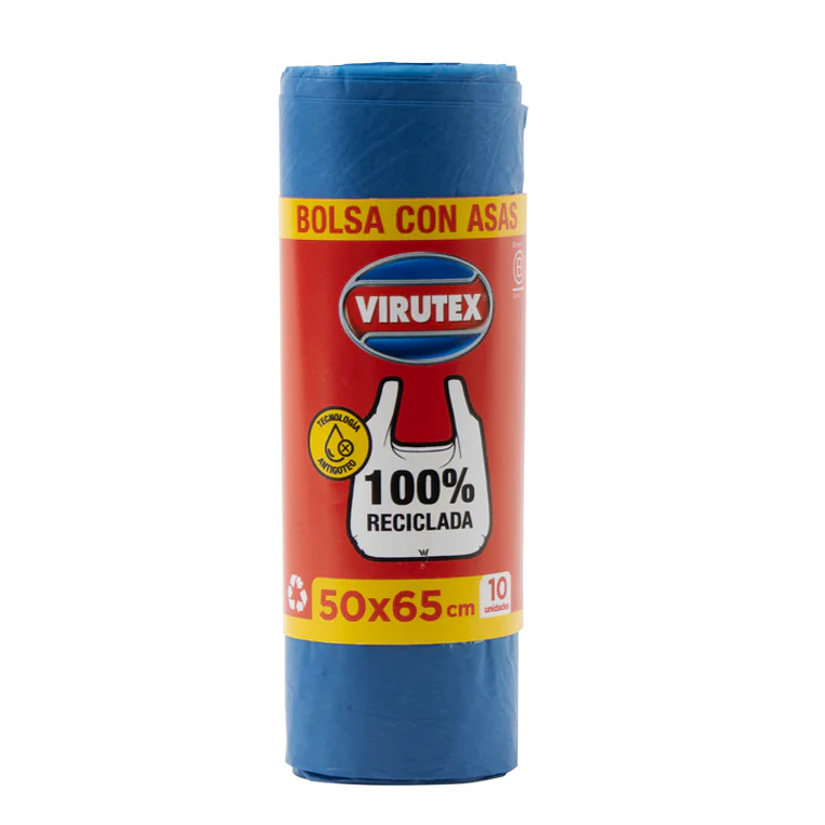 Bolsa de Basura Virutex con Asas 50x65 Anti-goteo 10 unid 1