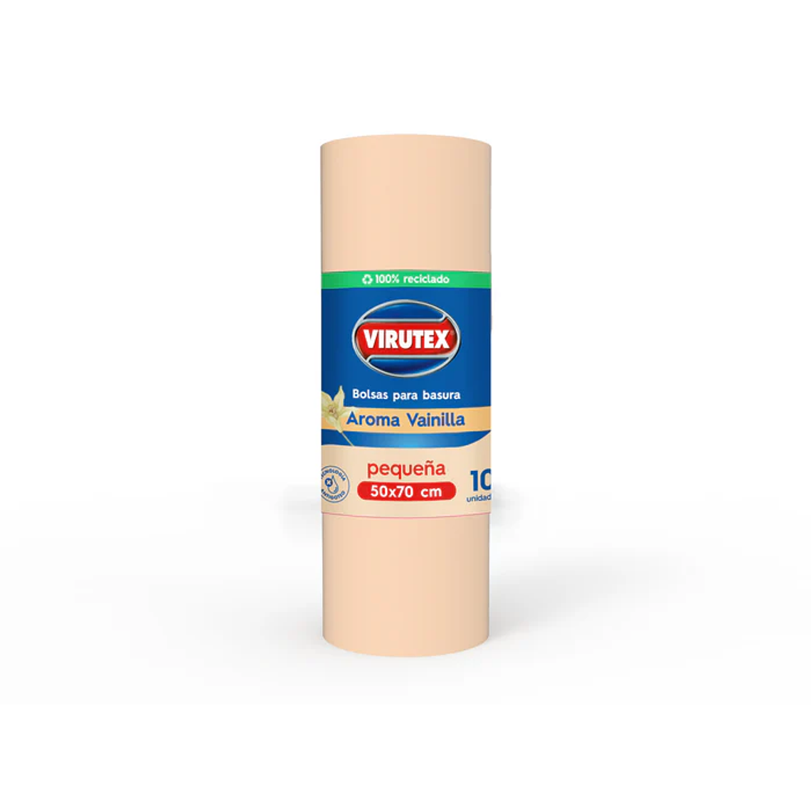 Bolsa de Basura Virutex 100% reciclada 50x70 Aroma Vainilla 10unid 1