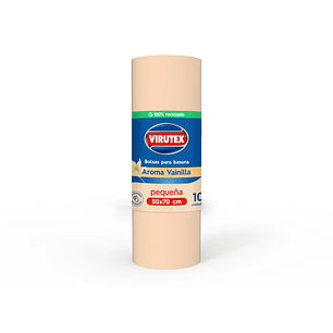Bolsa de Basura Virutex 100% reciclada 50x70 Aroma Vainilla 10unid