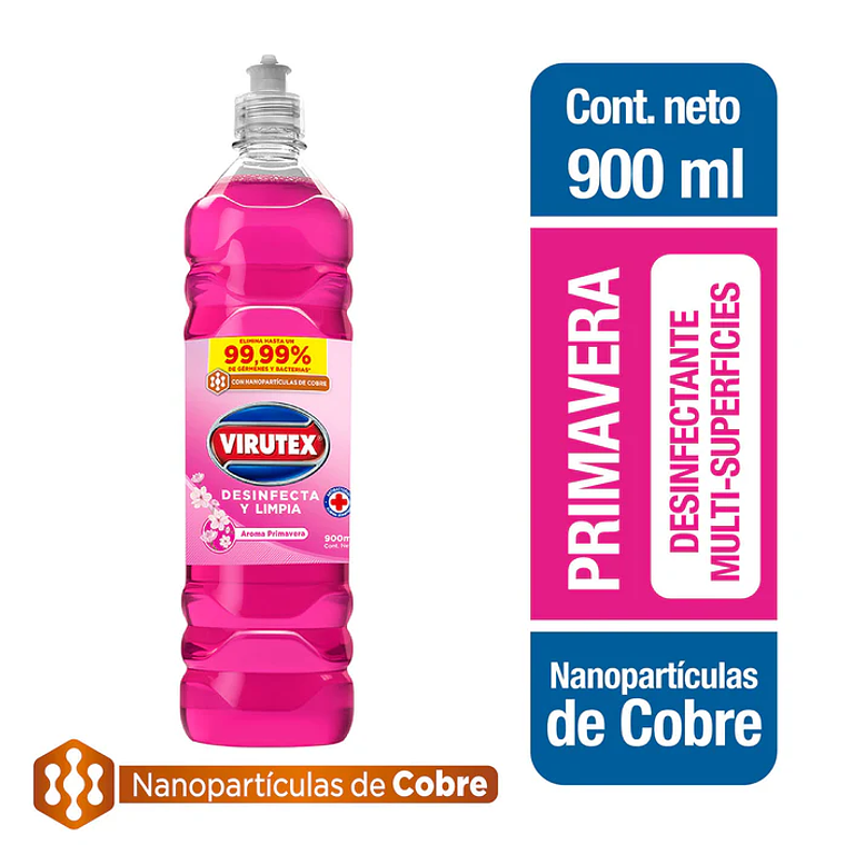 Limpiador Desinfectante Virutex Primavera 900ml 1