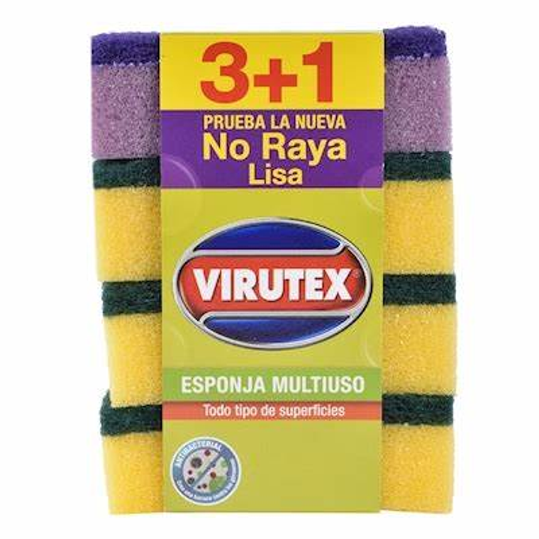 Set Esponjas Virutex 3 Clasica+1 No Raya 1