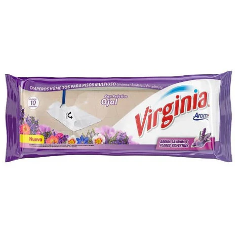 Trapero húmedo Virginia Lavanda 10 unidades