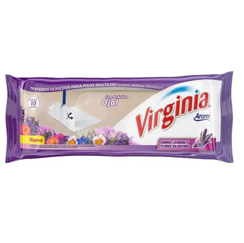 Trapero húmedo Virginia Lavanda 10 unidades 1